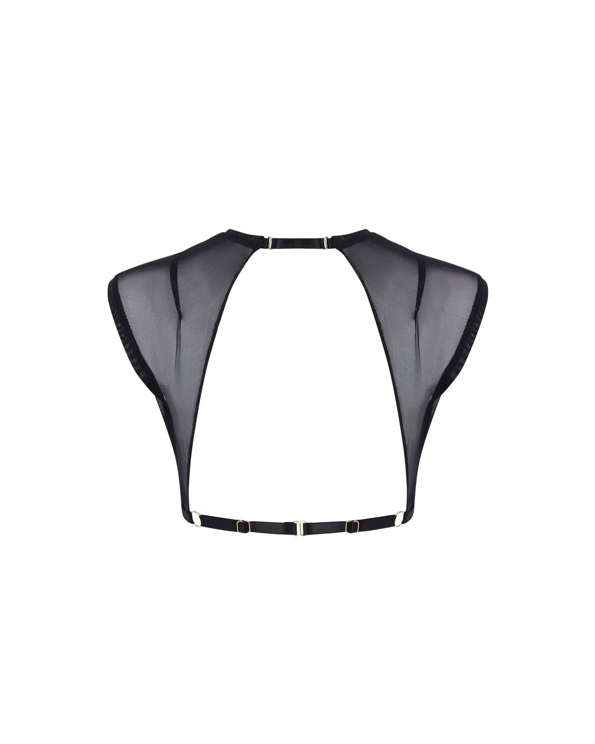 Vivi Leigh London lingerie Bralette Crop Top with Gloves sexy harness luxury lingerie Black Bralette Crop Top with Gloves uk sustainable brand