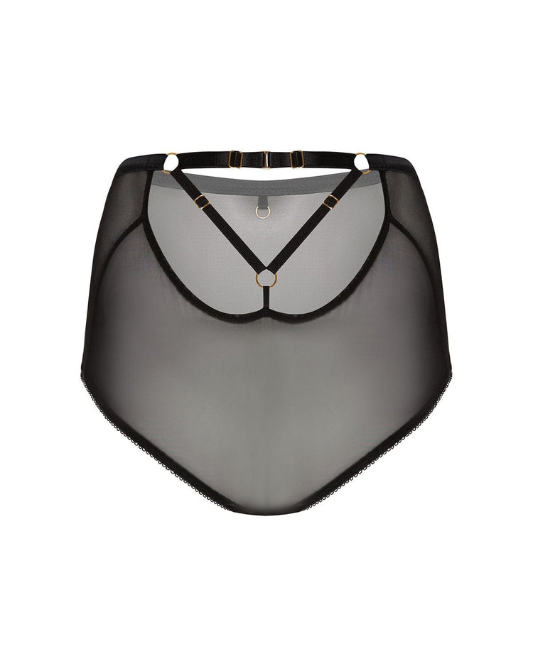 Vivi Leigh London lingerie High Waisted Briefs sexy harness luxury lingerie uk sustainable brand
