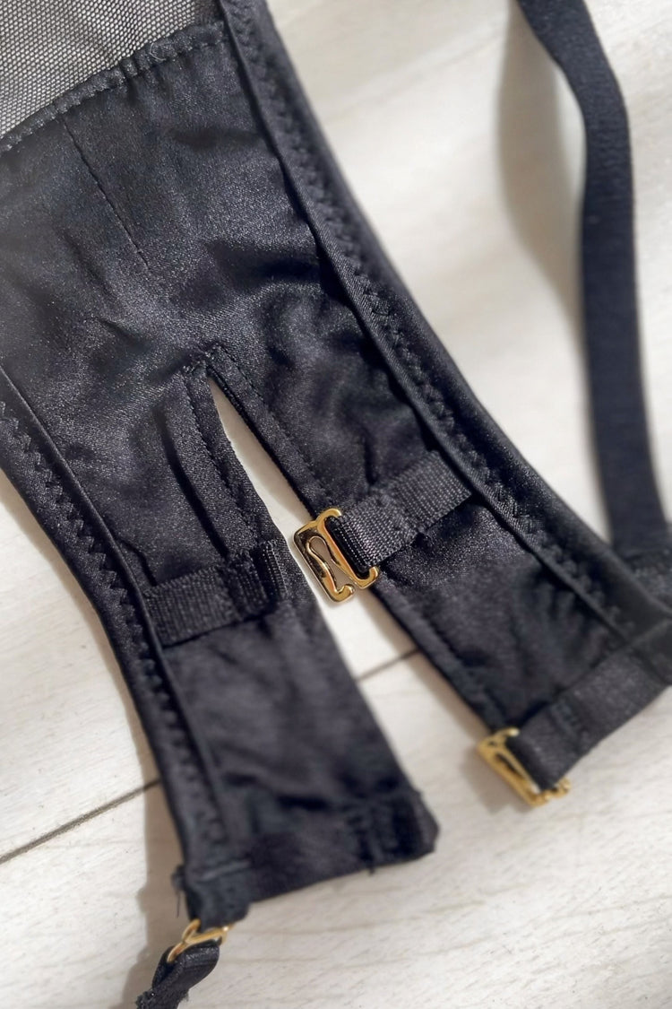 Vivi Leigh London briefs Ouvert Backless Briefs | Black sexy harness luxury lingerie Ouvert Backless Briefs | Black uk sustainable brand