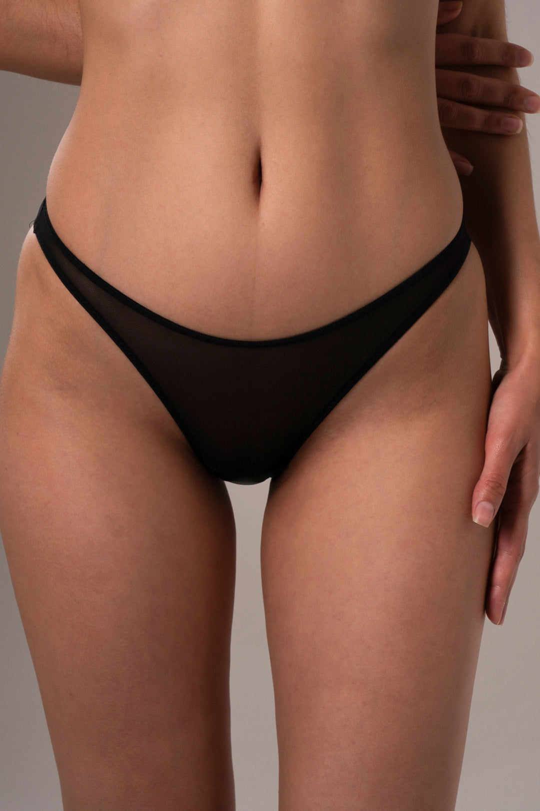 Vivi Leigh London lingerie Mesh Cut-out Briefs | Black sexy harness luxury lingerie Mesh Cut-out Briefs | Black uk sustainable brand