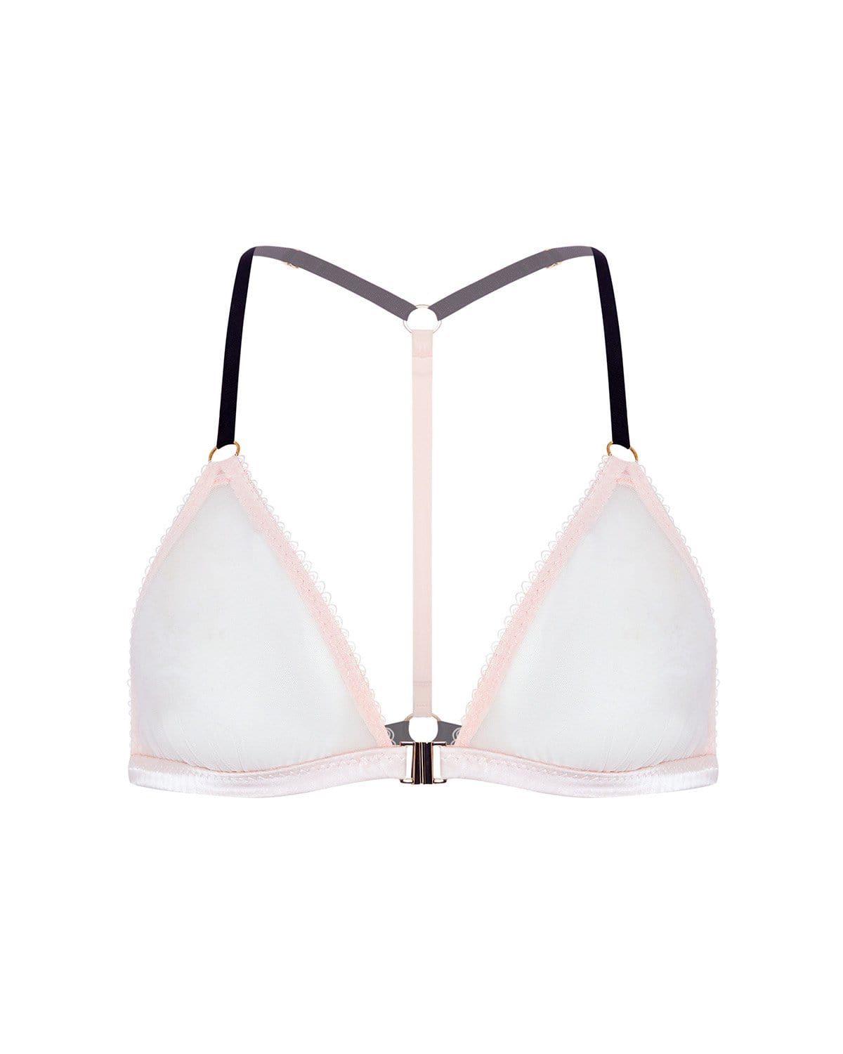 Delicate triangle bralette - LOVE LACE HOT PINK – Maa Boo