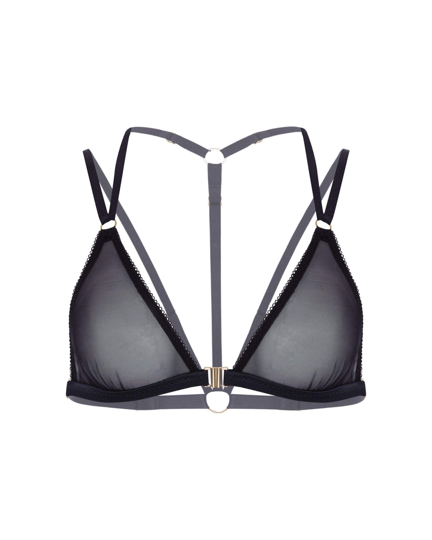 Women's Triangle Bralette Faux Wrap Halter Bikini Top - Shade & Shore™  Black Xl : Target